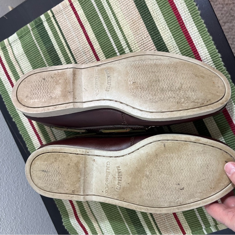G.H. Bass & Co. Hampton Core 2 Leather Boat Shoes Men’s 9.5M Dark Brown dockside - Picture 4 of 10